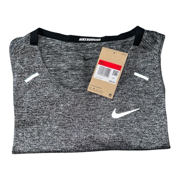 Nike Dri-FIT Rise 365 Tank Top | Large | Black/Heather/Reflective Silver NWT - Picture 4 of 7